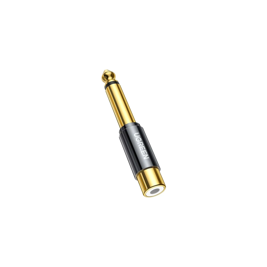 محول صوت UGREEN مقاس 6.35 مم ذكر إلى RCA أنثى