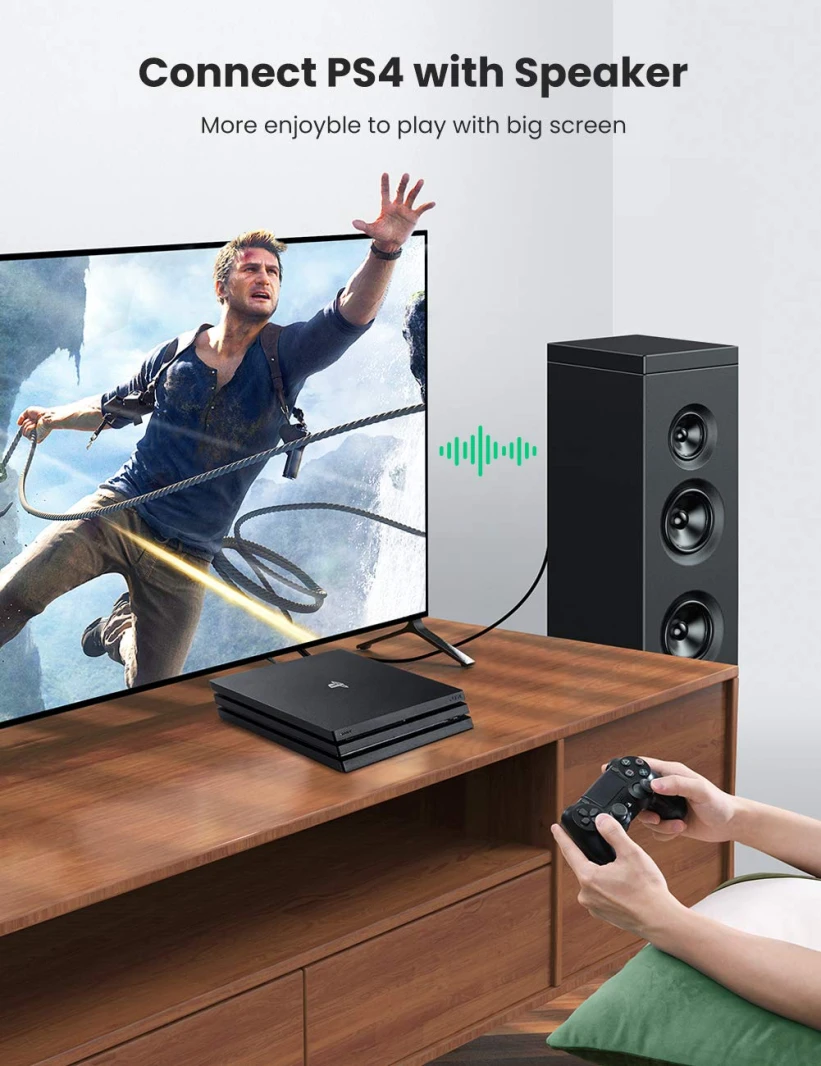 كابل صوت رقمي Toslink من UGREEN – 2 متر