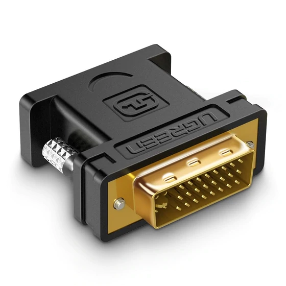 محول UGREEN DVI-I 24+5 ذكر إلى VGA أنثى