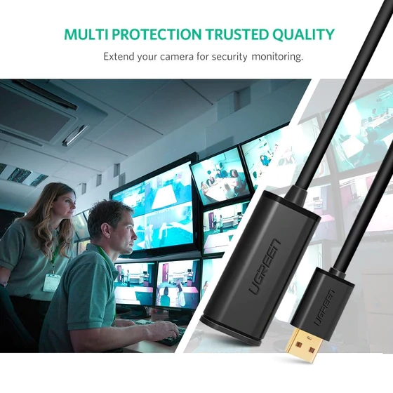 كابل تمديد USB 2.0 النشط من UGREEN – 20 متر