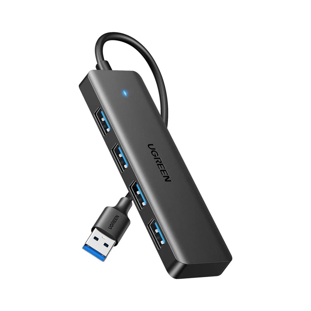 UGREEN USB 3.0 4 Ports Ultra-Slim Hub – Black