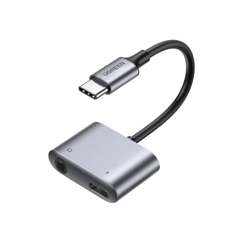 محول سماعة الرأس والشاحن USB C إلى 3.5 ملم من UGREEN