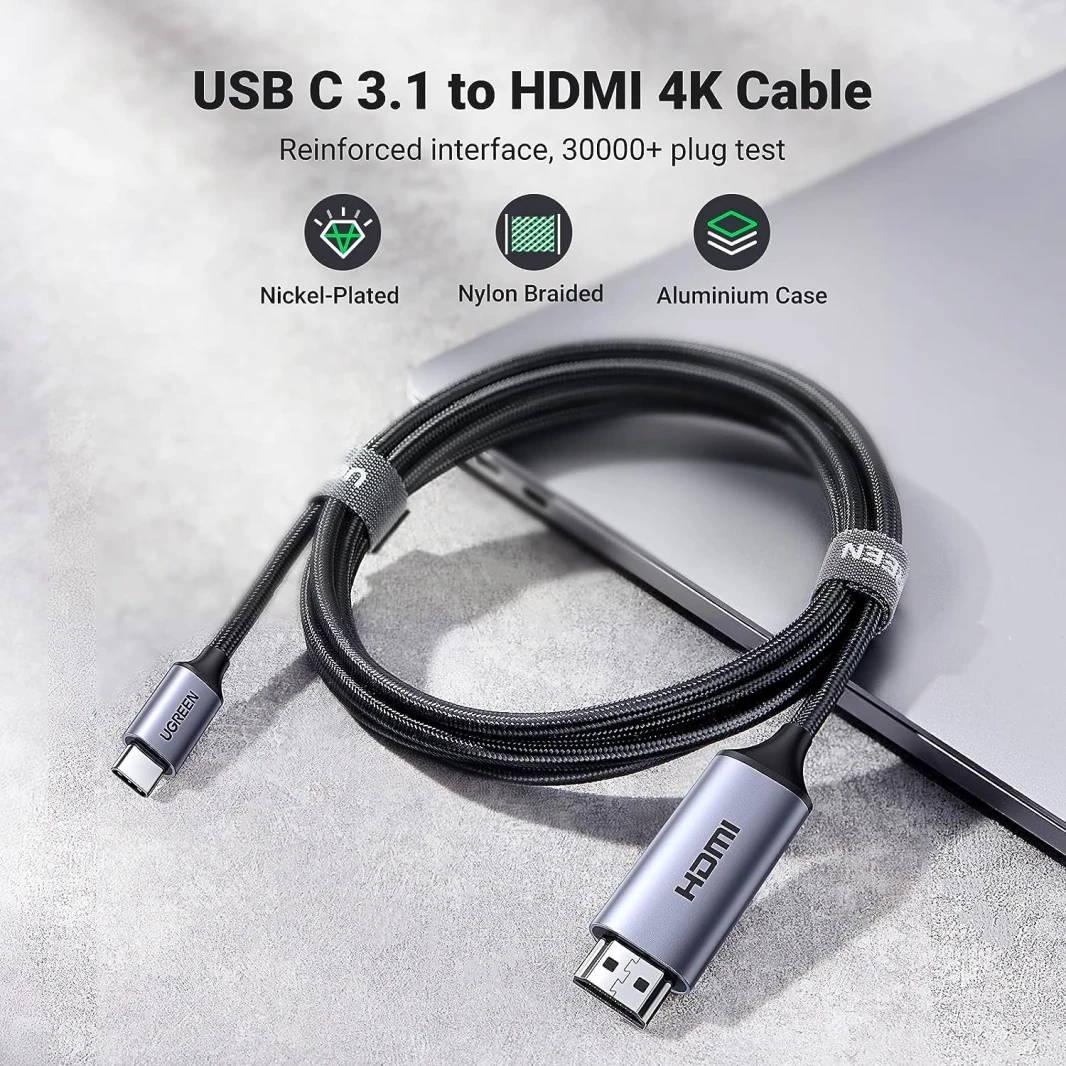 UGREEN USB C To HDMI Cable (4K@60Hz) – 1.5M