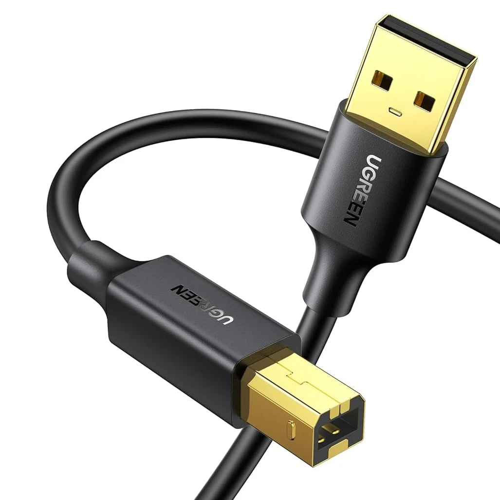 كابل طابعة UGREEN USB-A إلى USB-B 2.0 – 1 متر