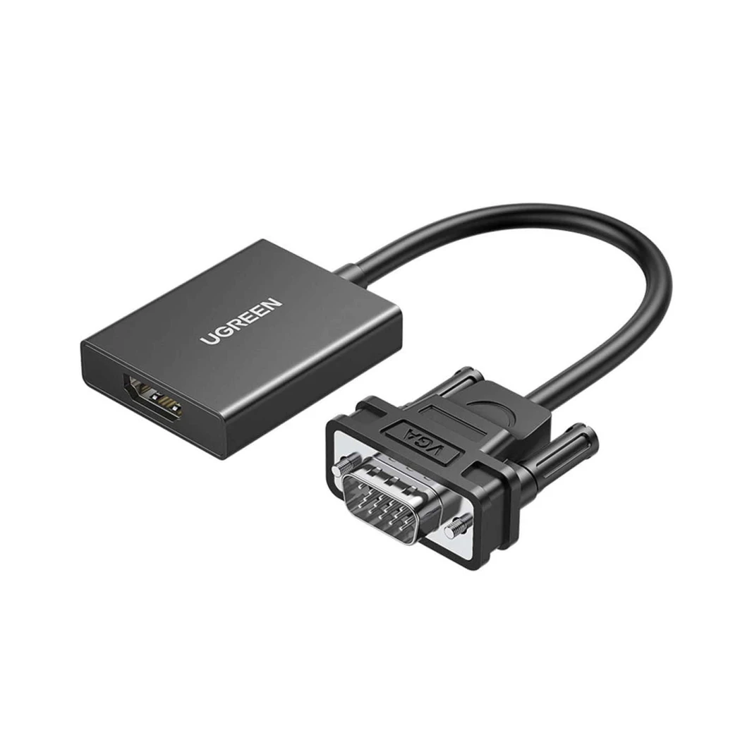 محول VGA إلى HDMI من UGREEN مع الصوت ومصدر الطاقة