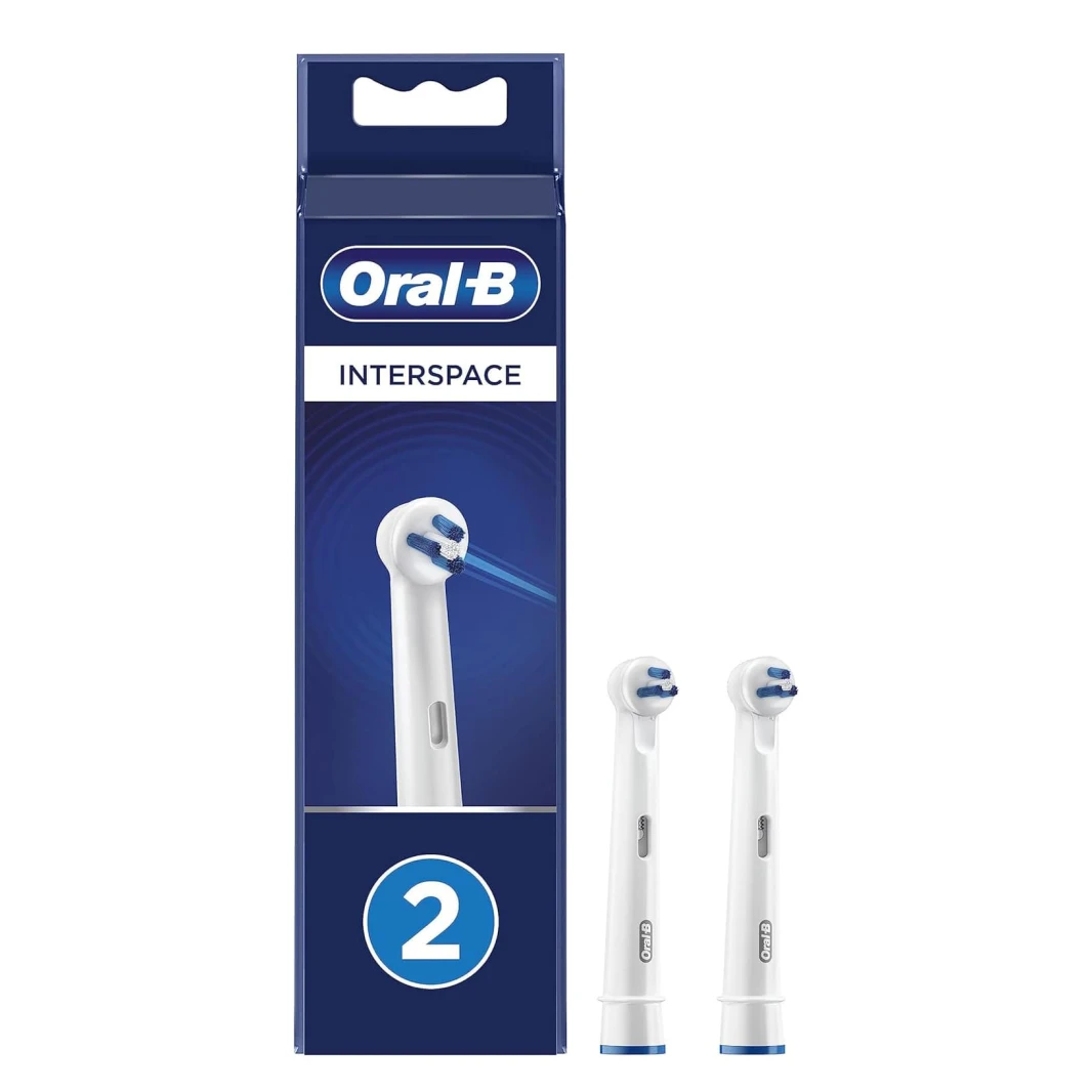 Oral-B Interspace Deep Plaque Remover Electric Toothbrush Heads – 2 Pack