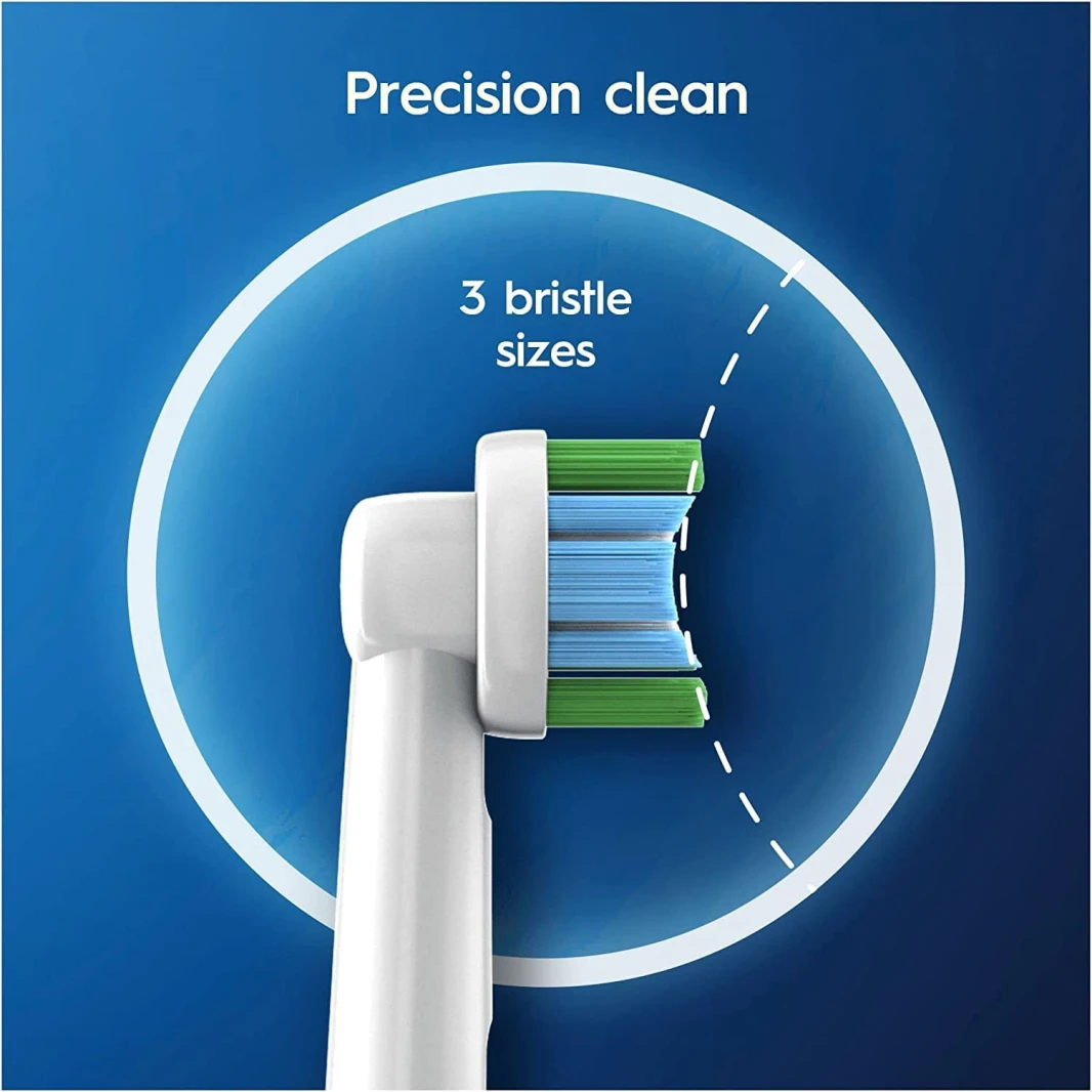 رؤوس فرشاة الأسنان الكهربائية Oral-B Precision Clean بتقنية CleanMaximiser – عبوة من 12 قطعة