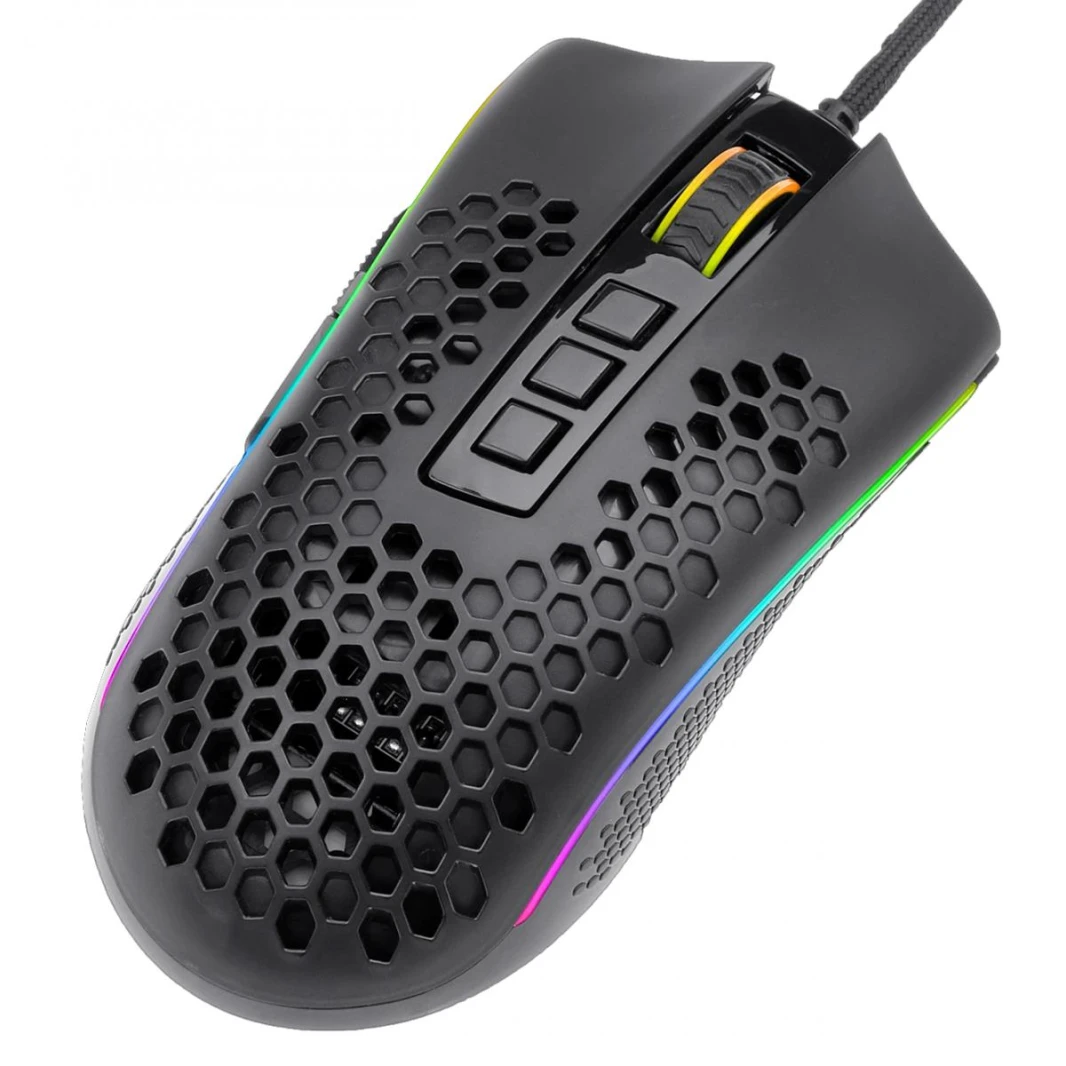 لوحة مفاتيح Redragon M808 Storm خفيفة الوزن RGB 85 جرامًا من Honeycomb Shell