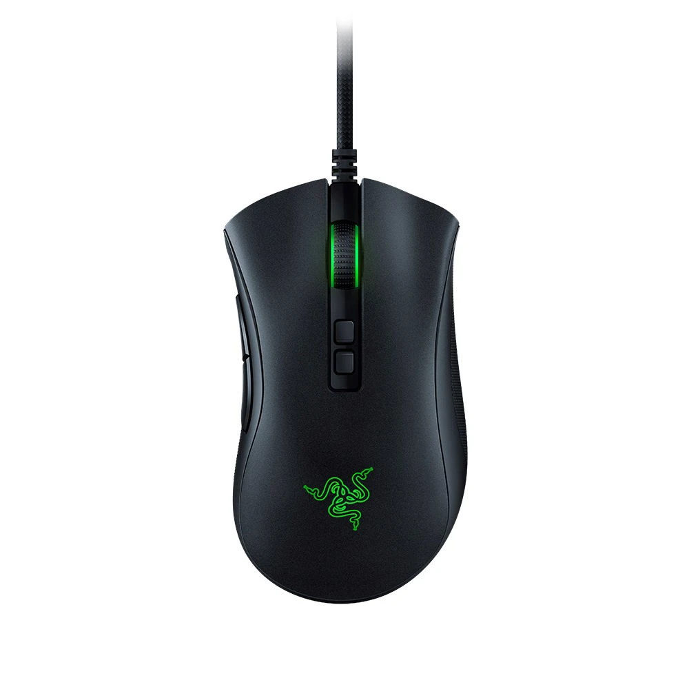 ماوس الألعاب Razer DeathAdder Essential: مستشعر بصري بدقة 6400 نقطة في البوصة - 5 أزرار قابلة للبرمجة - أسود كلاسيكي