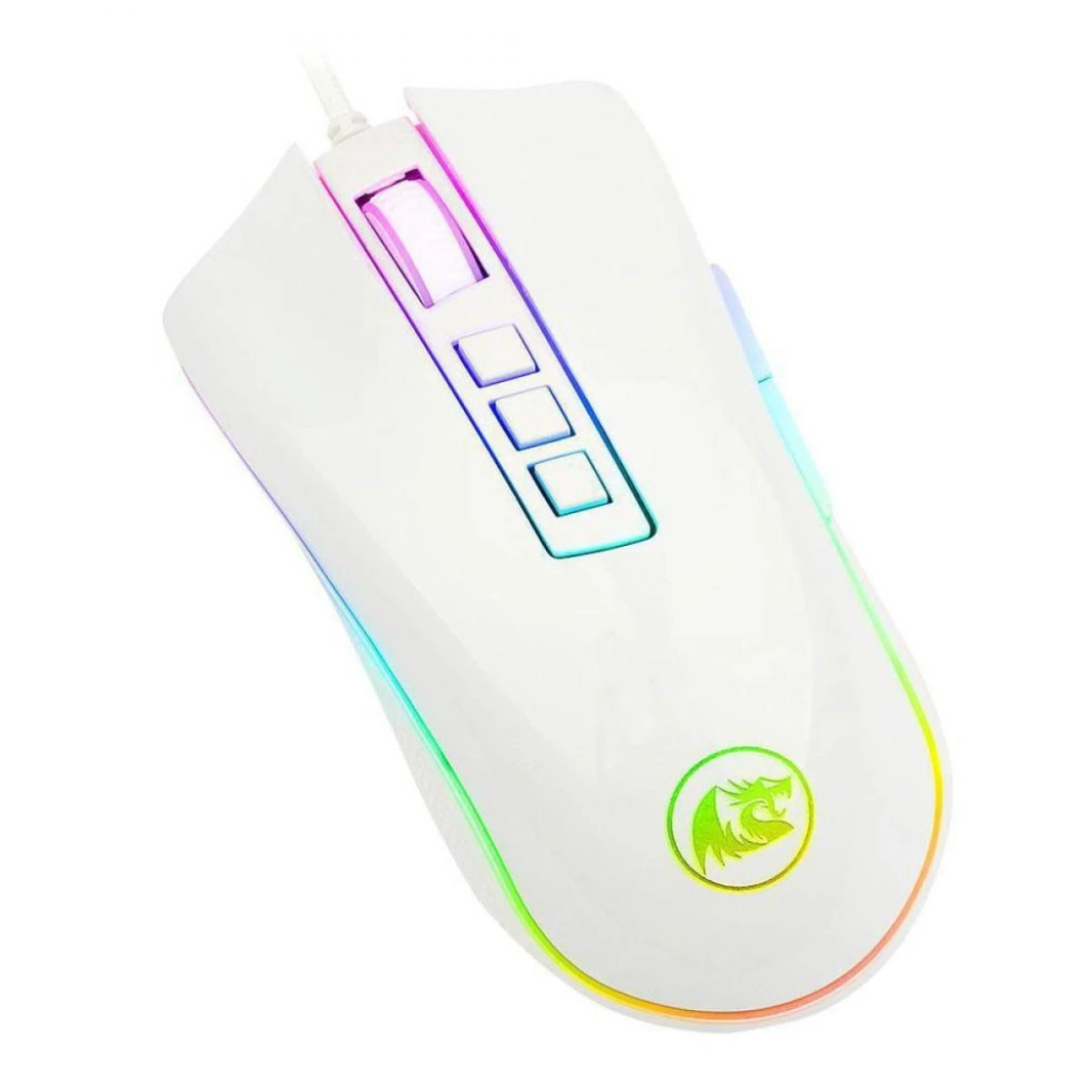ماوس الألعاب Redragon M711 COBRA RGB - أبيض