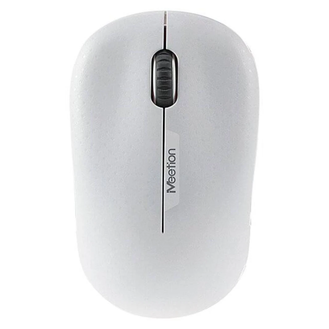 ماوس لاسلكي من MeeTion MT-R545 بمنفذ USB بصري 2.4 جيجا هرتز - أبيض