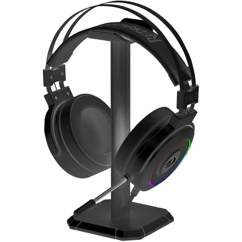 سماعة رأس REDRAGON Lamia H320-1 للألعاب بإضاءة خلفية RGB وسلكية 7.1 مع حامل