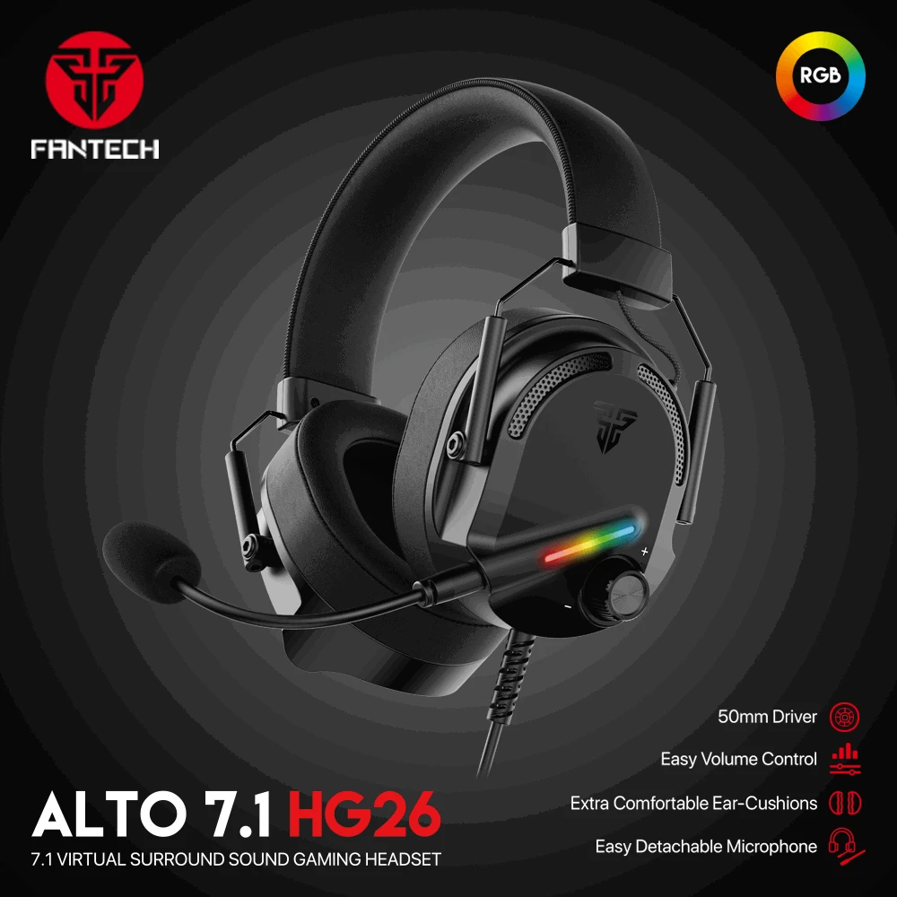 سماعة الألعاب FANTECH ALTO HG26 7.1 VIRTUAL SURROUND SOUND Sound