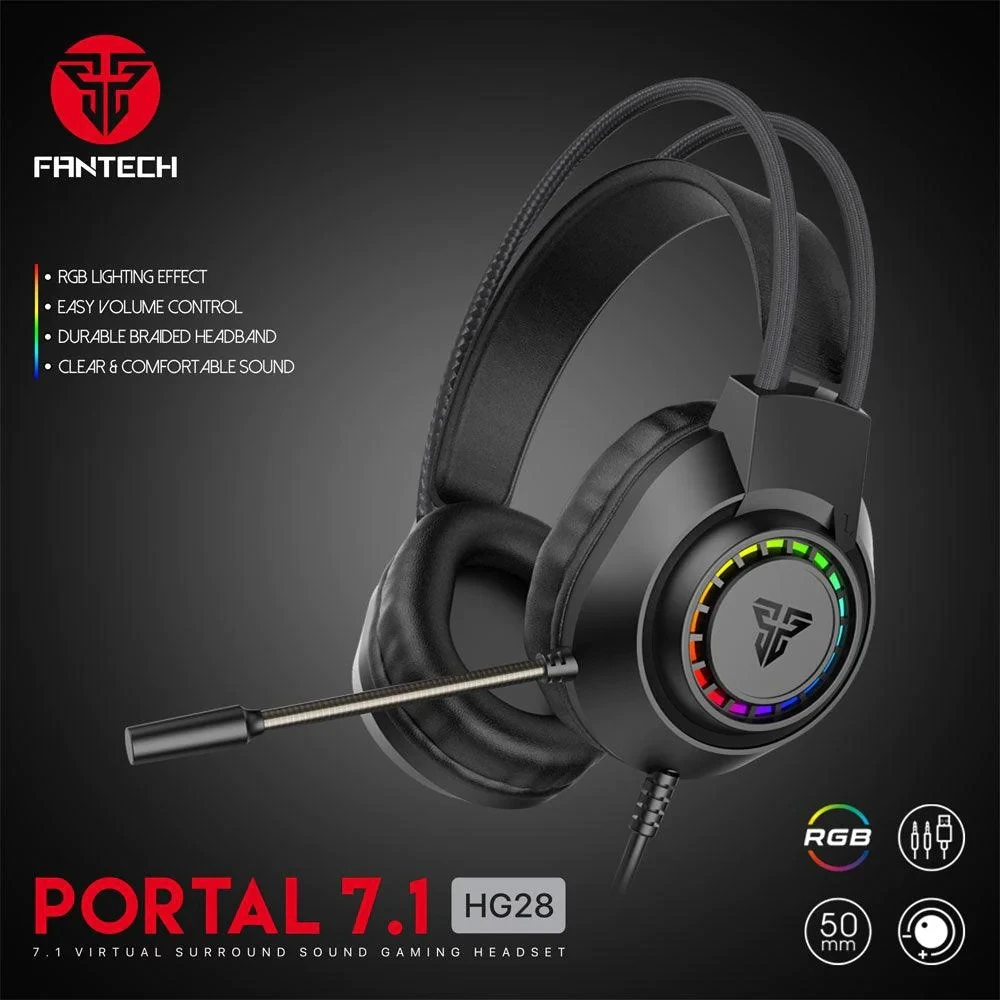 سماعة الألعاب Fantech Portal 7.1 HG28 Virtual Surround