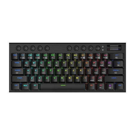 لوحة مفاتيح ميكانيكية Redragon K632 Noctis سلكية RGB ولوحة مفاتيح ألعاب رفيعة للغاية ومنخفضة الارتفاع