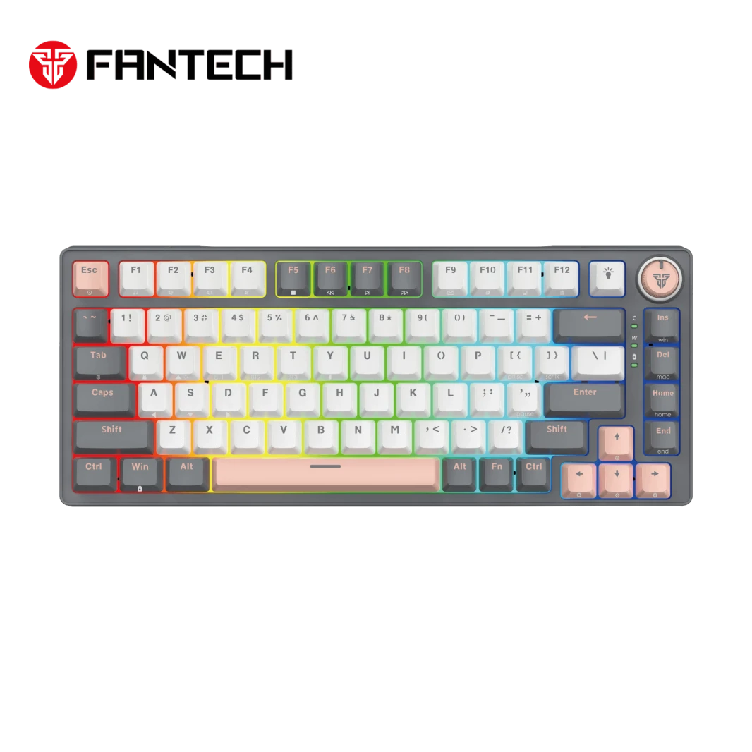 لوحة مفاتيح الألعاب الميكانيكية اللاسلكية FANTECH ATOM PRO83 MK913 – اتصال ثلاثي الأوضاع – إصدار STELLAR SATURN