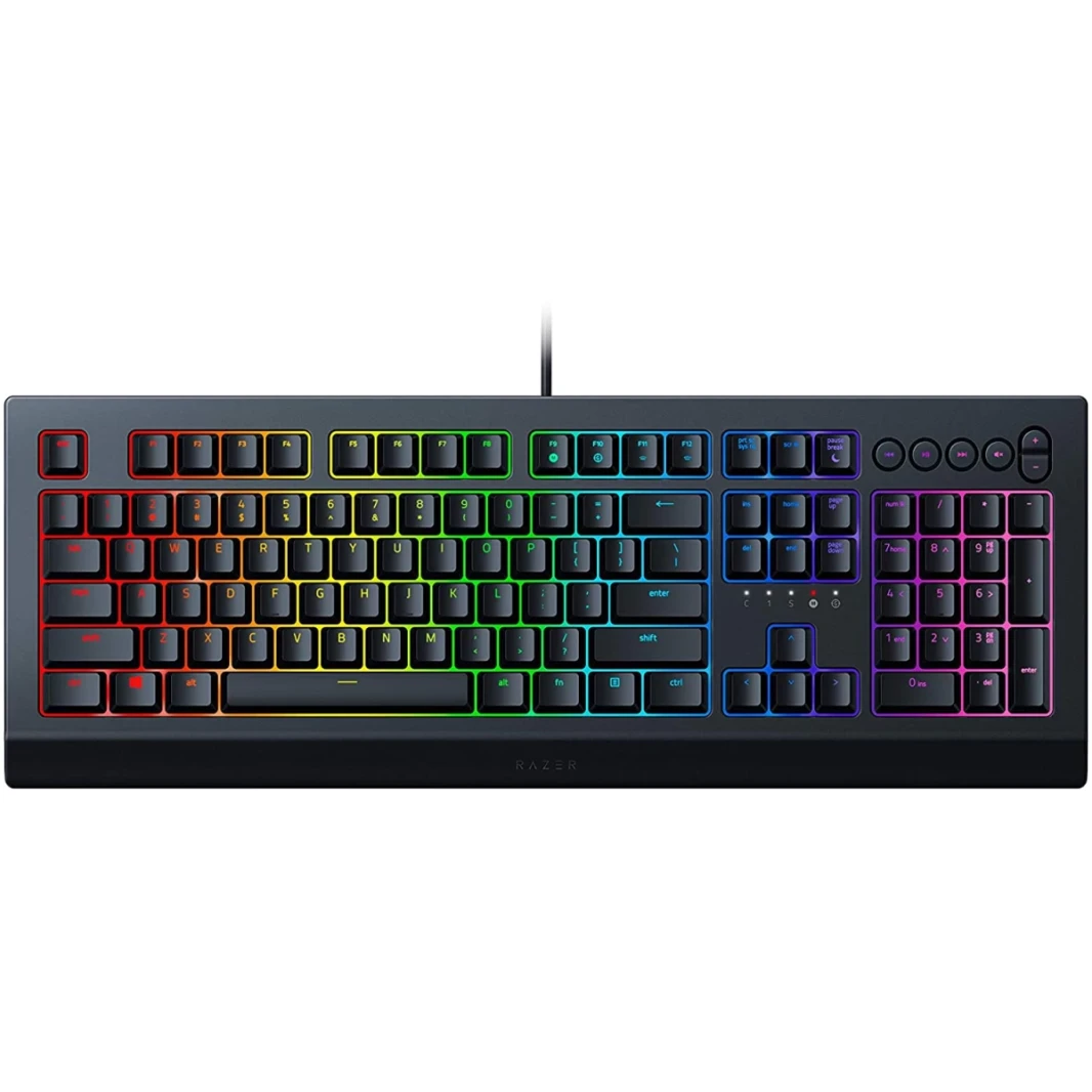 لوحة مفاتيح الألعاب Razer Cynosa V2: إضاءة Chroma RGB قابلة للتخصيص ومفاتيح بإضاءة خلفية فردية وتصميم مقاوم للانسكاب