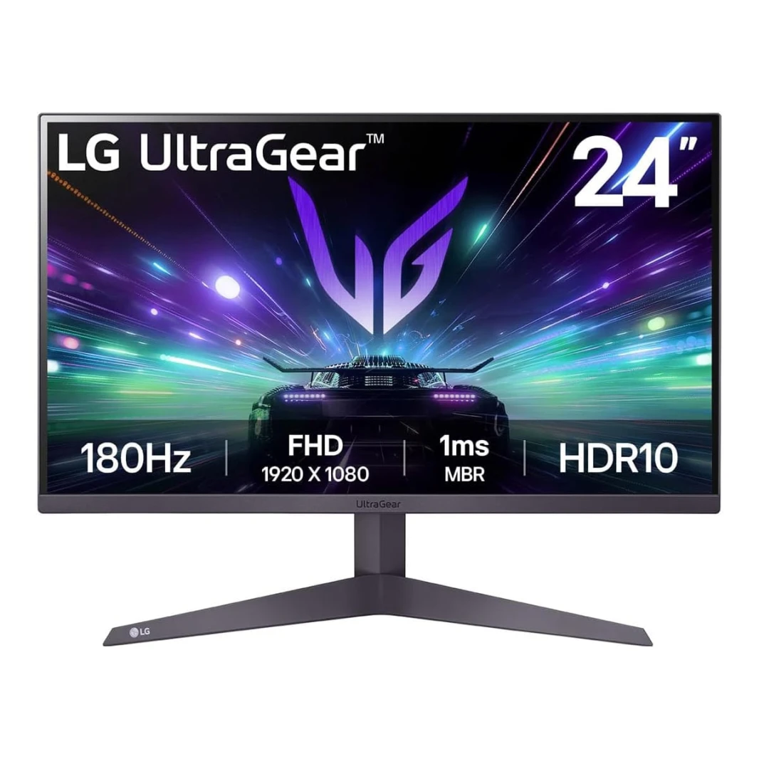 شاشة الألعاب LG 24GS50F-B UltraGear™ FHD 180Hz AMD FreeSync HDR10 مقاس 24 بوصة