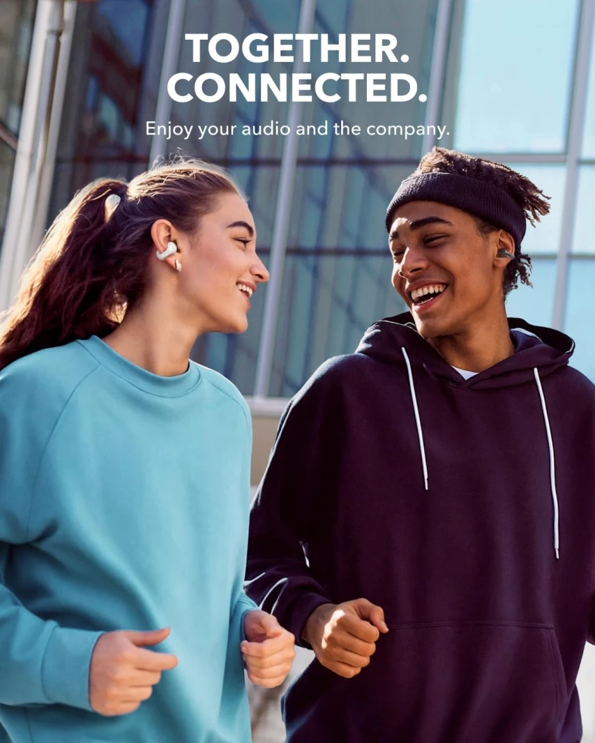 Anker Soundcore C30i Clip-On Open-Ear Lightweight Earbuds – White