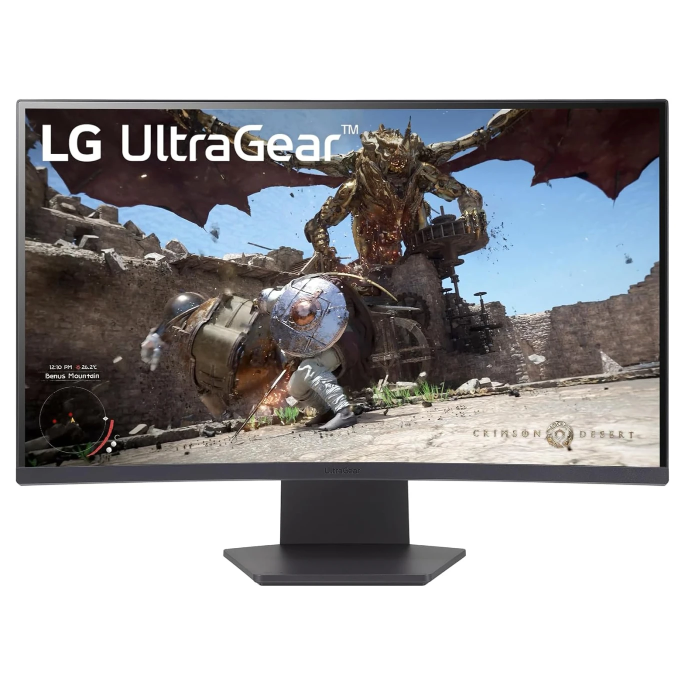 شاشة الألعاب المنحنية LG 27GS60QC-B UltraGear™ QHD مقاس 27 بوصة ومعدل تحديث 180 هرتز ووقت استجابة 1 مللي ثانية وتقنية AMD FreeSync™ HDR10 1000R
