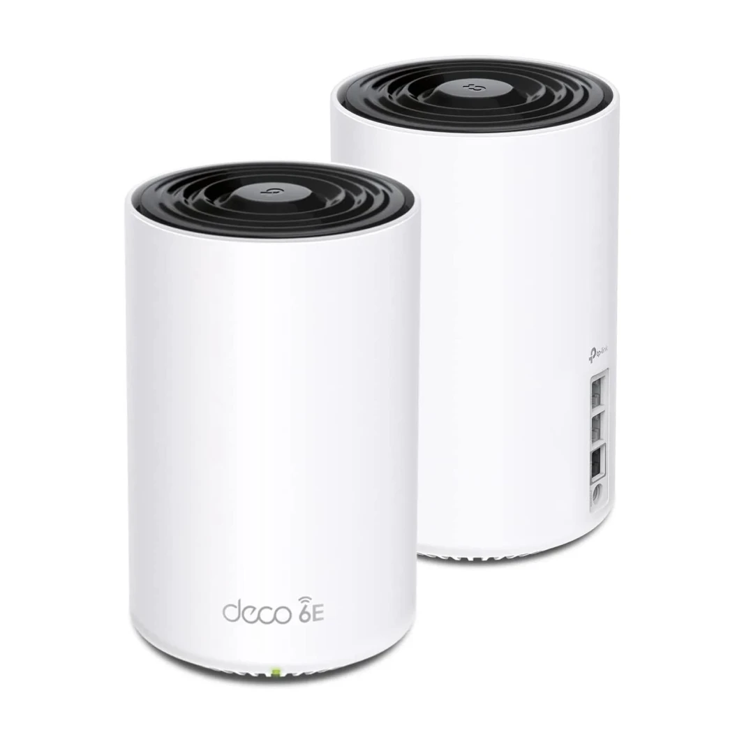 نظام TP-Link AXE5400 Deco XE75 PRO ثلاثي النطاق Wi-Fi 6E لكامل المنزل - (عبوة من قطعتين)