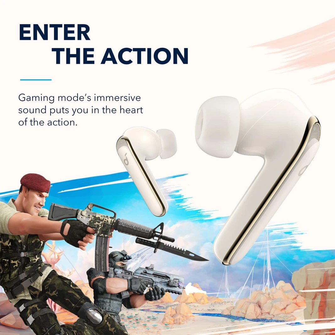 Anker Soundcore Life P3 Multi Mode Active Noise Cancelling TWS – Oat White