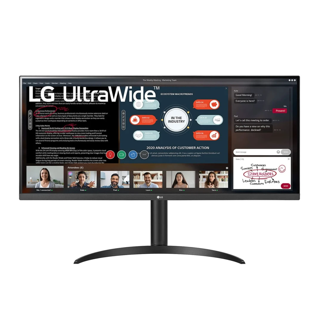 شاشة LG 34WP550-B مقاس 34 بوصة 21:9 UltraWide™ Full HD IPS مع AMD FreeSync™