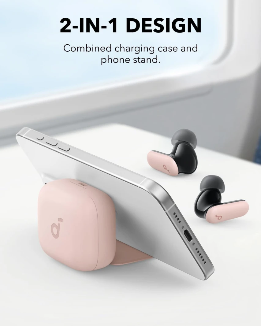 سماعات أذن Anker Soundcore R50i NC اللاسلكية بتقنية إلغاء الضوضاء - وردي