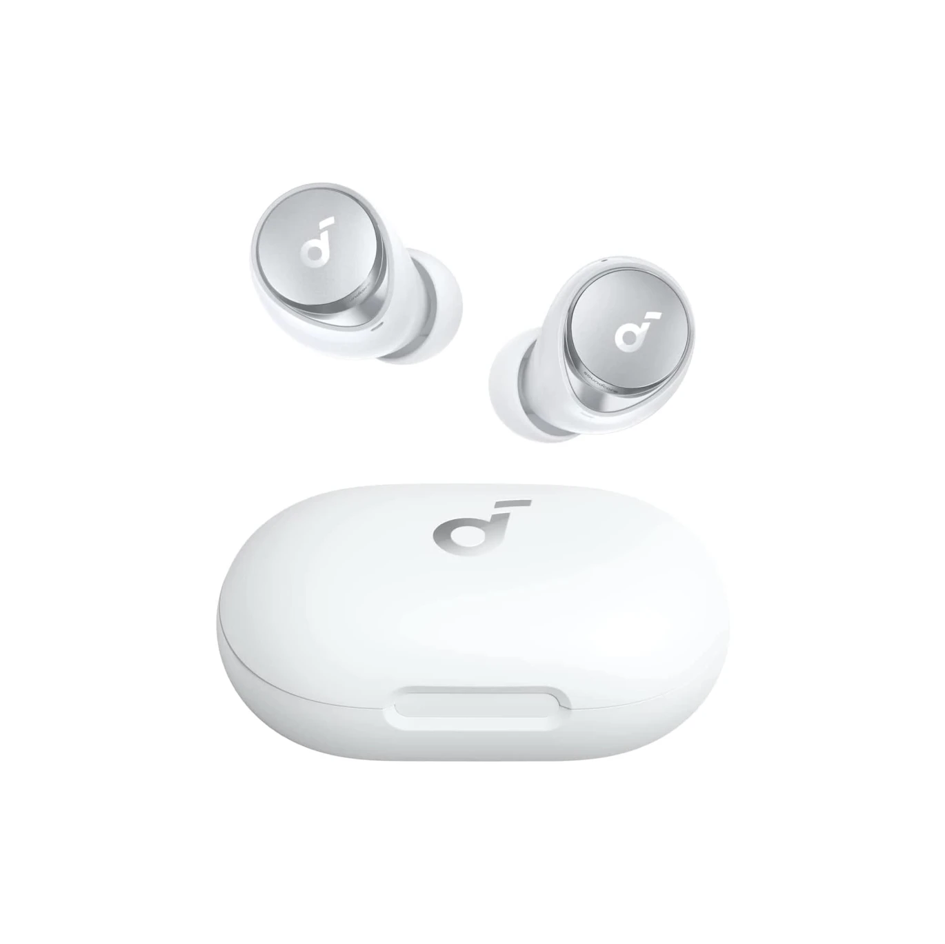سماعات أذن Anker Soundcore Space A40 اللاسلكية القابلة للتعديل تلقائيًا مع خاصية إلغاء الضوضاء النشطة - بيضاء