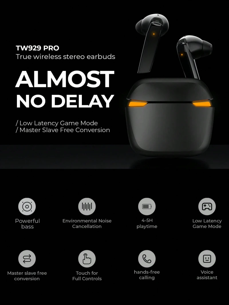 Havit TW929 Pro Gaming True wireless Earbuds