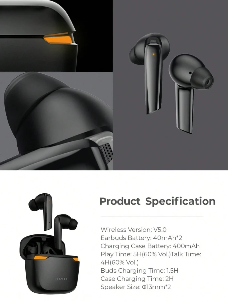 Havit TW929 Pro Gaming True wireless Earbuds
