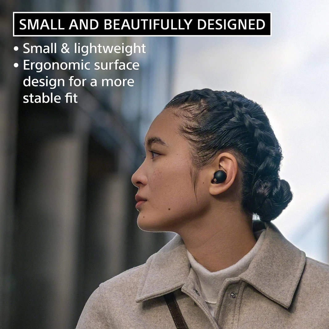 Sony WF-1000XM5 Industry Leading Noise Canceling Truly Wireless Earbuds – Black