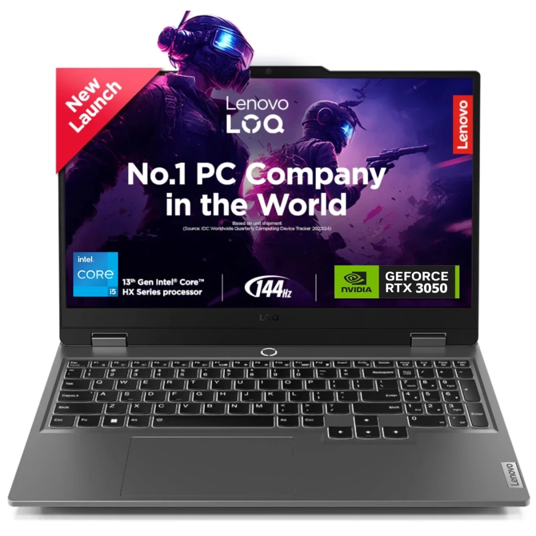 كمبيوتر ألعاب Lenovo LOQ (2024) 13Gen Intel Core i5 13450HX 10-Cores مع AI Engine+ LA1 Chip وNvidia وRTX 3050 6GB وشاشة IPS بمعدل تحديث 144 هرتز - لون رمادي