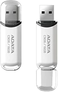 فلاشة ADATA C906 Mini USB 2.0 سعة 16 جيجابايت - بيضاء