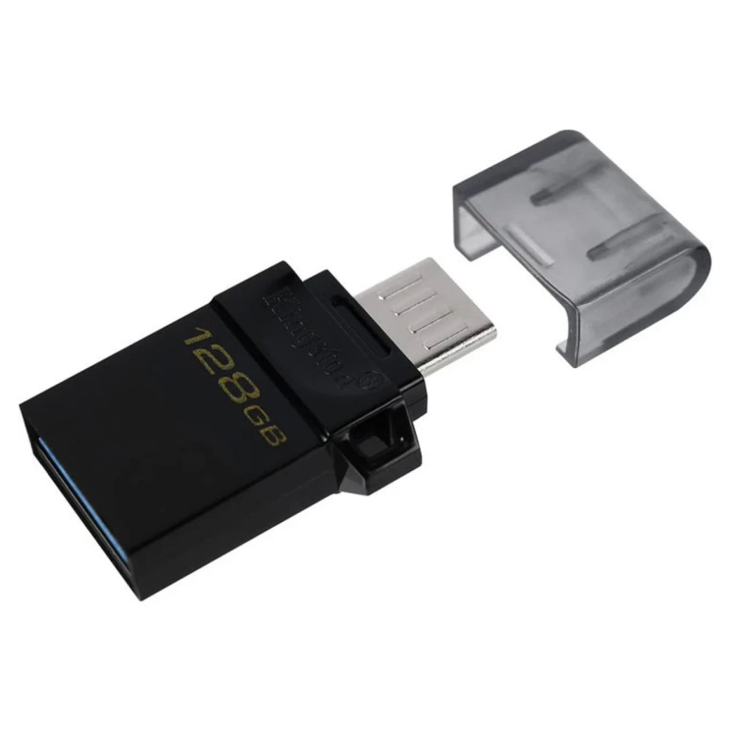 Kingston DataTraveler microDuo3 G2 128GB: ذاكرة MicroUSB مزدوجة وUSB Type-A | Android OTG