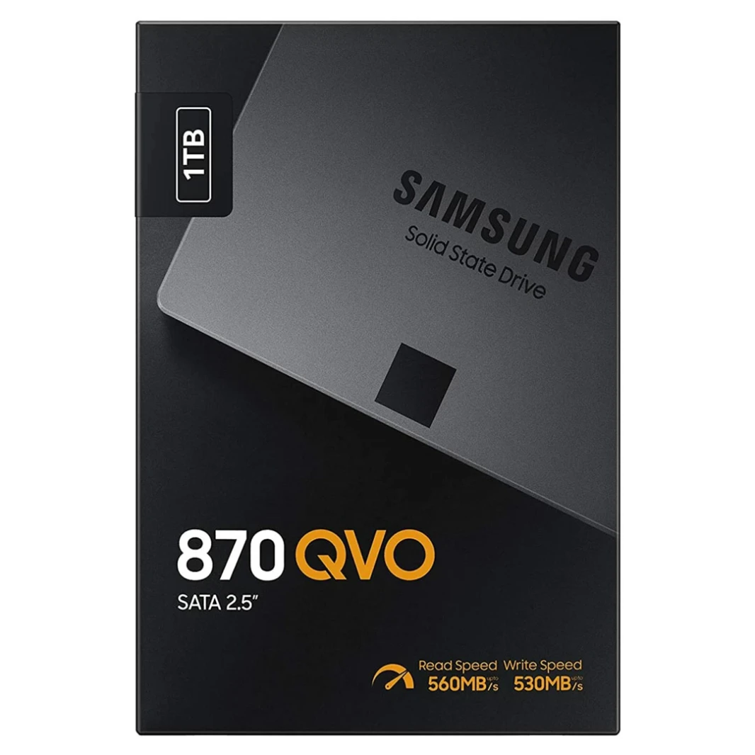 Samsung 870 QVO 1 تيرابايت: محرك أقراص الحالة الصلبة الداخلي SATA (2.5 بوصة) (SSD)