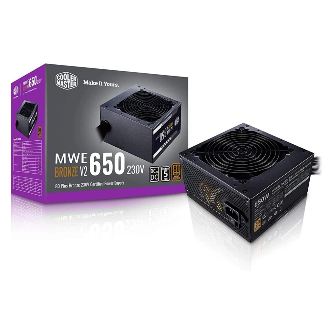Cooler Master MWE 650 V2: مزود طاقة برونزي بقوة 650 وات مع 80 PLUS MasterWatt Lite