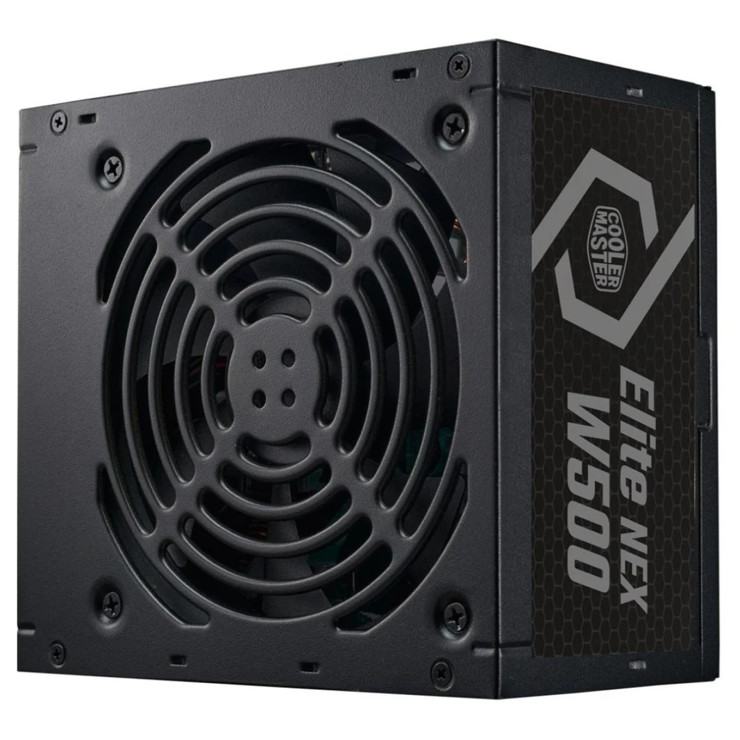 Cooler Master ELITE NEX WHITE W500: مصدر طاقة للمبتدئين بقوة 500 واط 80+ باللون الأبيض