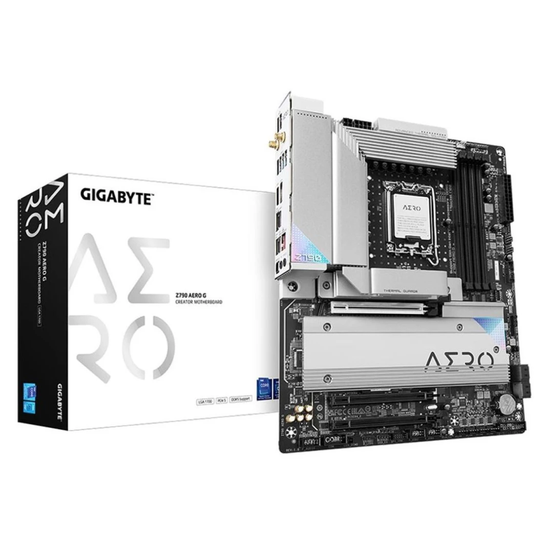 GIGABYTE Z790 AERO G Wifi 6E: لوحة أم للألعاب ATX لسلسلة Intel 13 و12، LGA 1700، DDR5، PCIe 5.0، 4xM.2