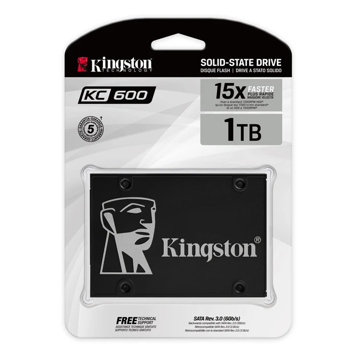 كينجستون KC600 SSD سعة 1 تيرابايت