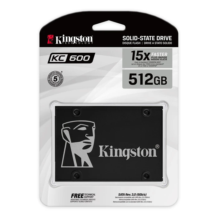 كينغستون KC600 SSD سعة 512 جيجابايت