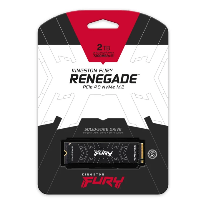 Kingston FURY Renegade M.2 2280 SSD PCIe 4.0 x4 NVMe سعة 2 تيرابايت