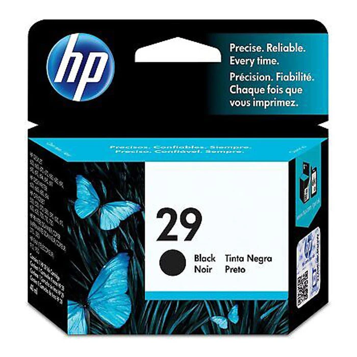 خرطوشة الحبر الأسود الأصلية HP 29 (51629AE)