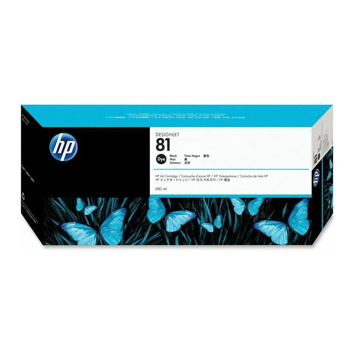HP 81 Black Original Ink Cartridge (C4930A)