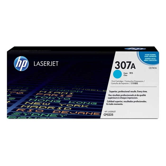 HP 307A Cyan Original Toner Cartridge (CE741A)