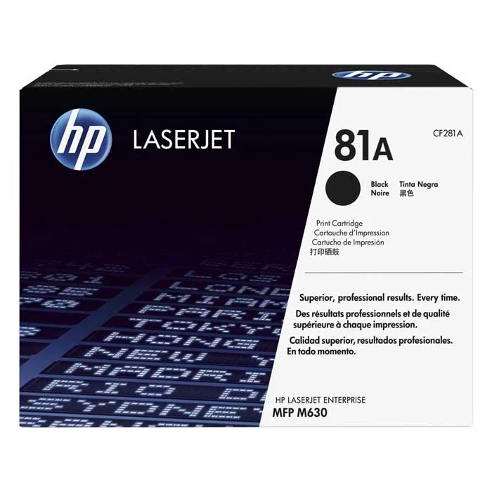 HP 81A Black Original Toner Cartridge (CF281A)