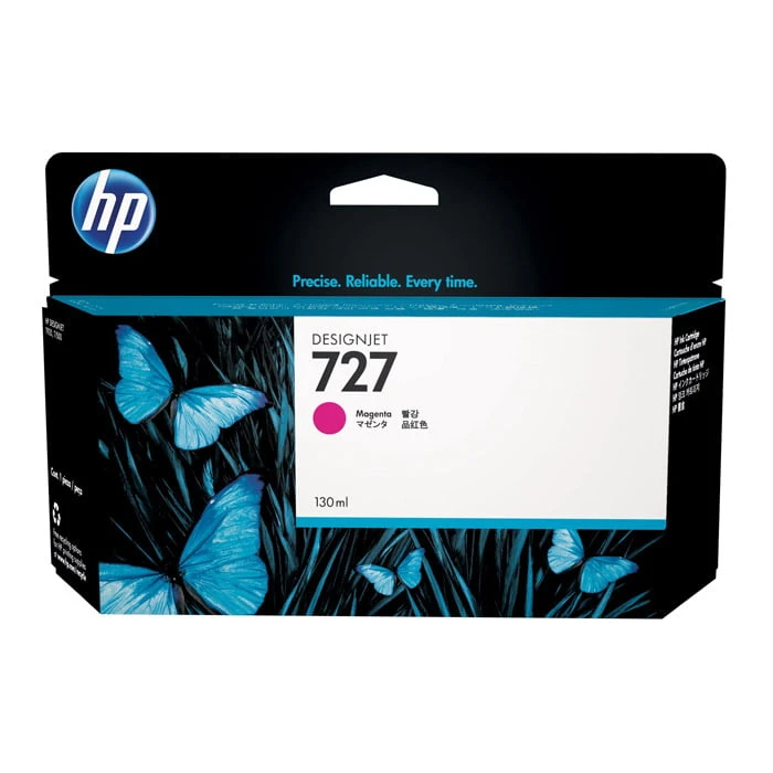 خرطوشة الحبر الأصلية HP 727 باللون الأرجواني (B3P20A)