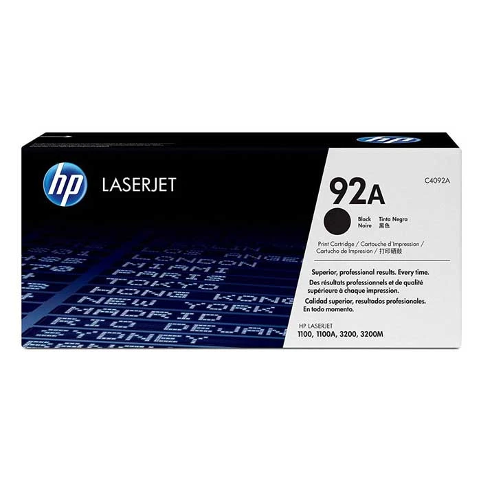 HP 92A Black Original Toner Cartridge (C4092A)