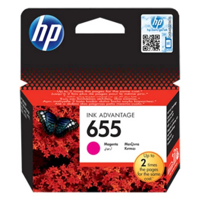 خرطوشة الحبر الأصلية HP 655 باللون الأرجواني (CZ111AE)
