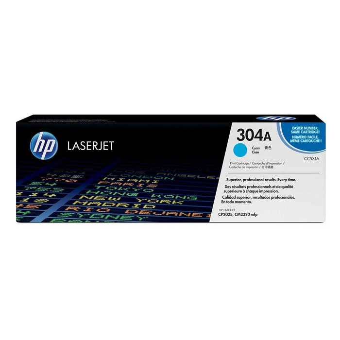 خرطوشة حبر HP 304A الأصلية باللون السماوي (CC531A)